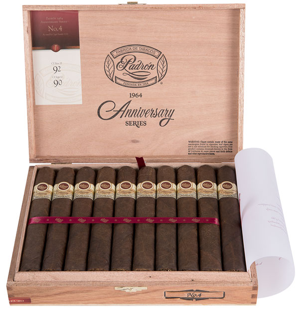 Padrón 1964 Anniversary Series No 4 25 count box open