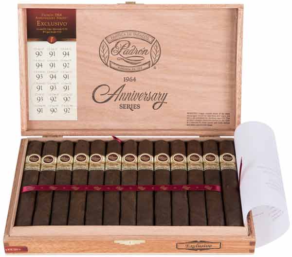 Padrón 1964 Series Exclusivo 25 count box open