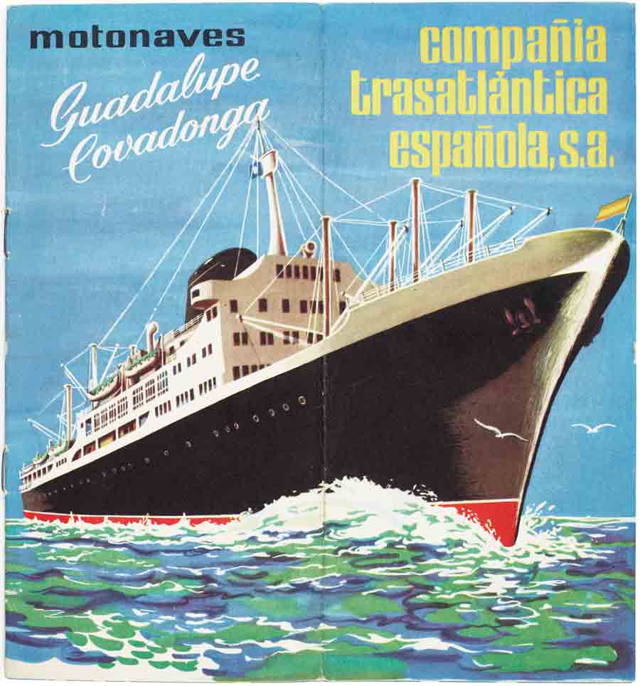 The Steamship Covadonga brochure cover