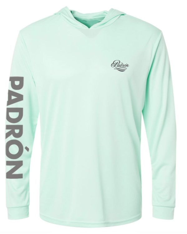 Padrón - Fishing Shirt Mint Hooded Front